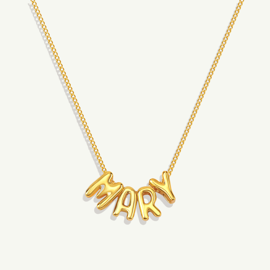 Bubble Name Necklace