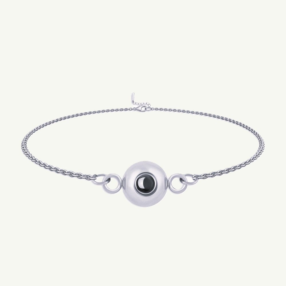 Personalized cable chain photo bracelet