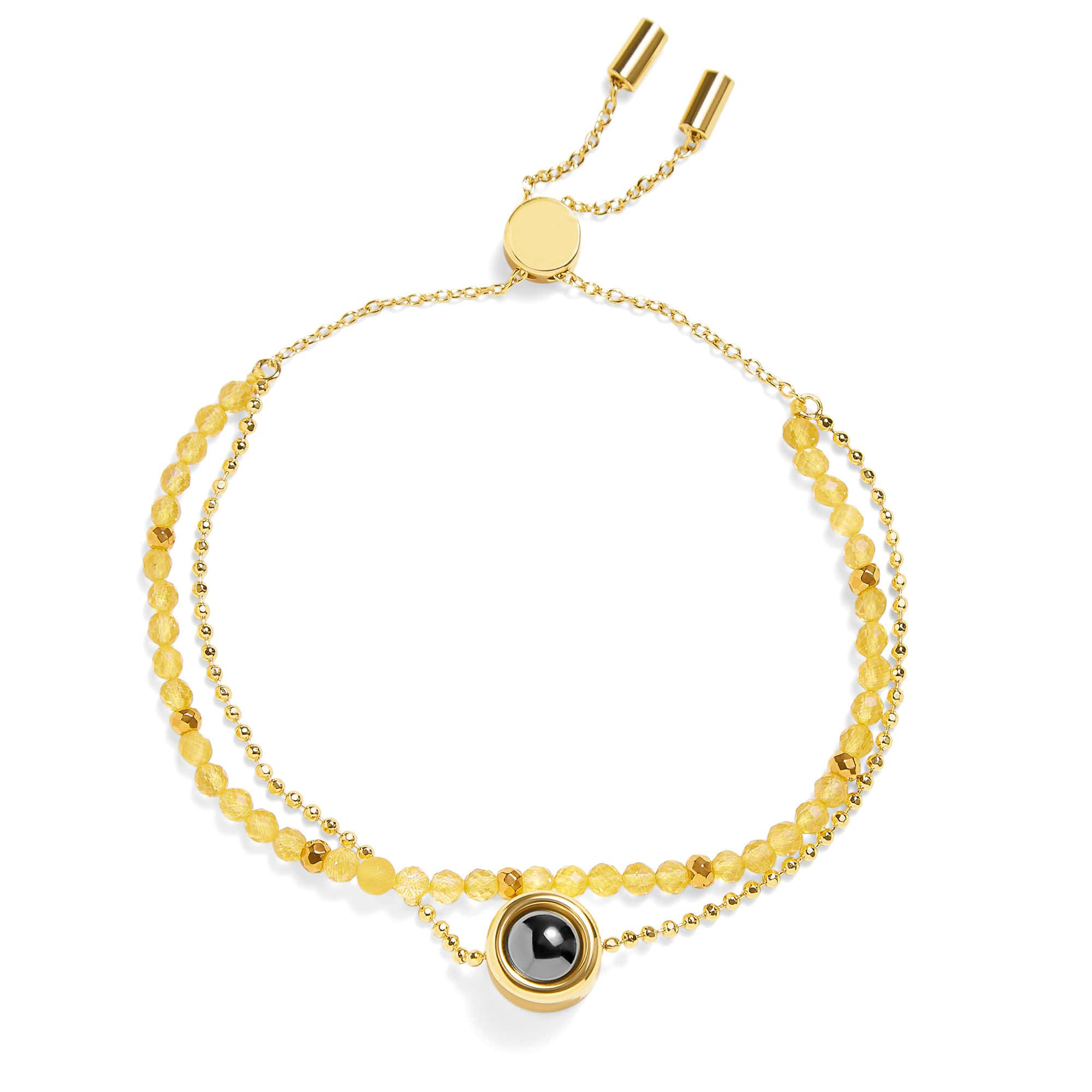 Personalized crystal bracelet