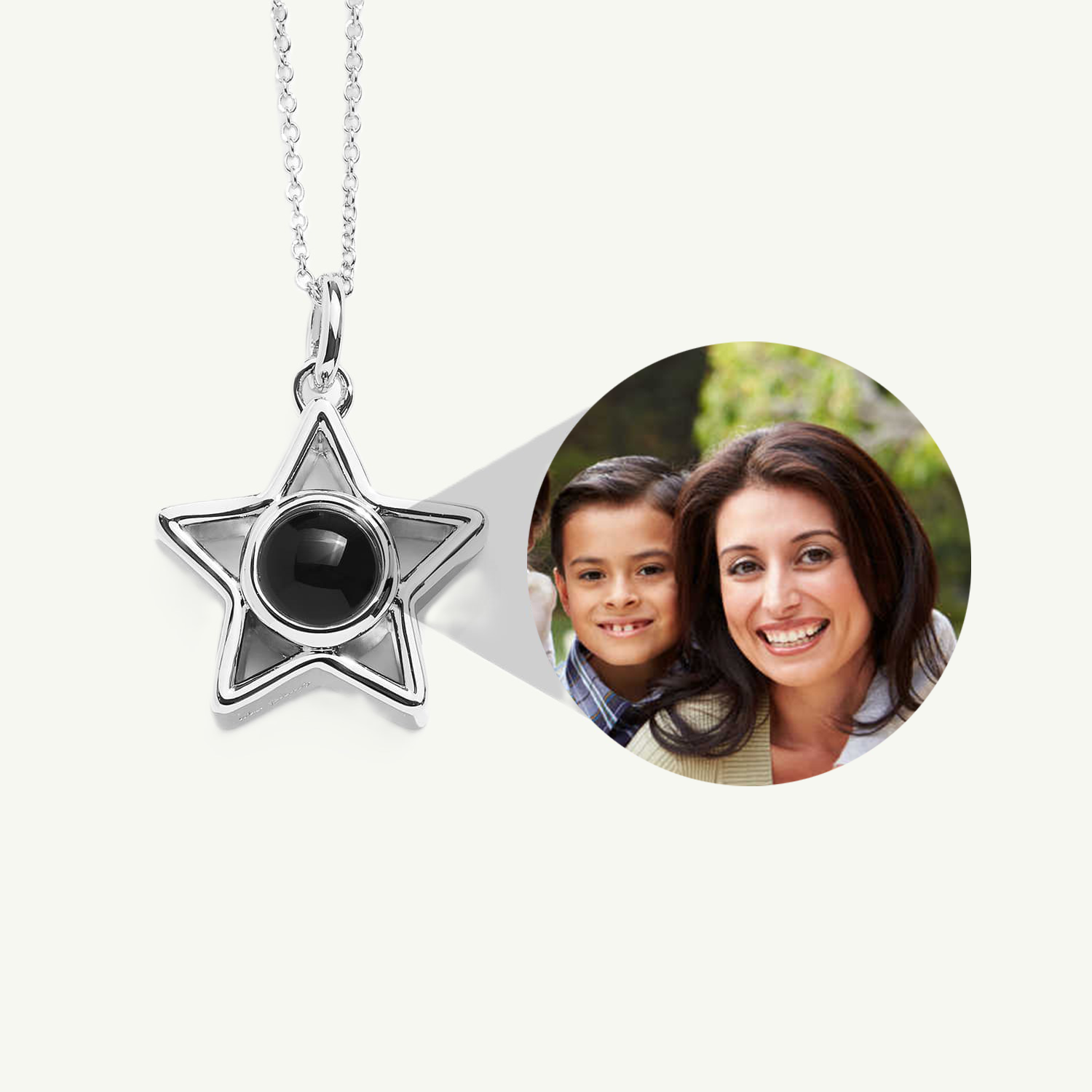 Personalized star necklace