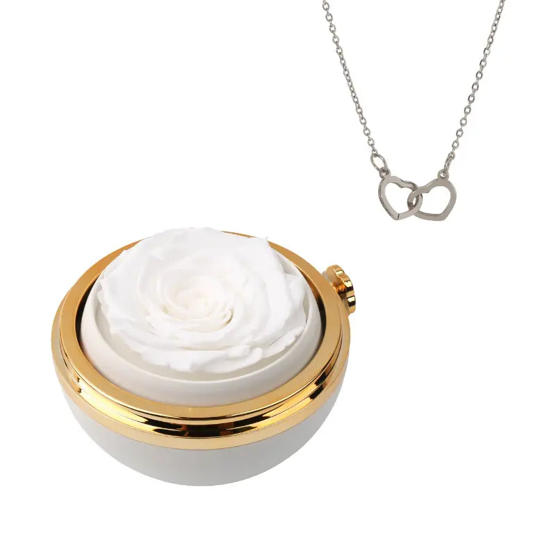 Passion Rose Éternelle Coffret with Collier Gravé