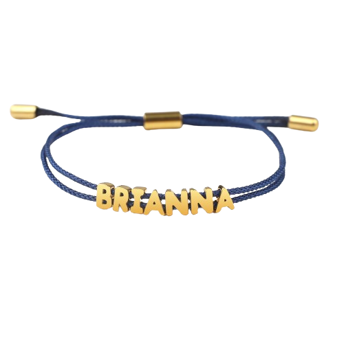 Braccialetto personalizzato con nome regolabile