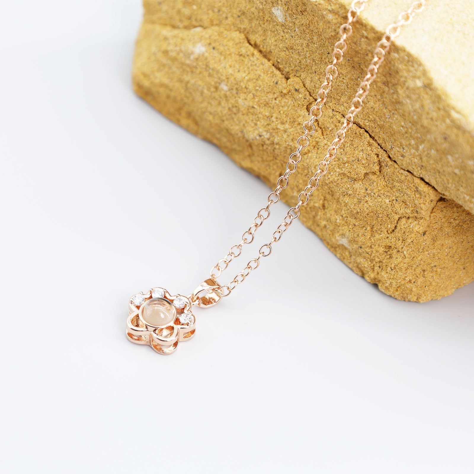 Personalized cat paw keepsake necklace