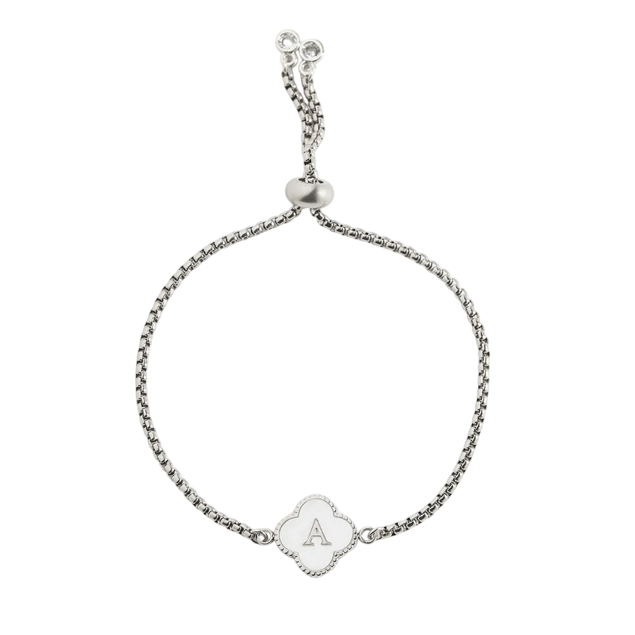 Personalized Clover Name Bracelet