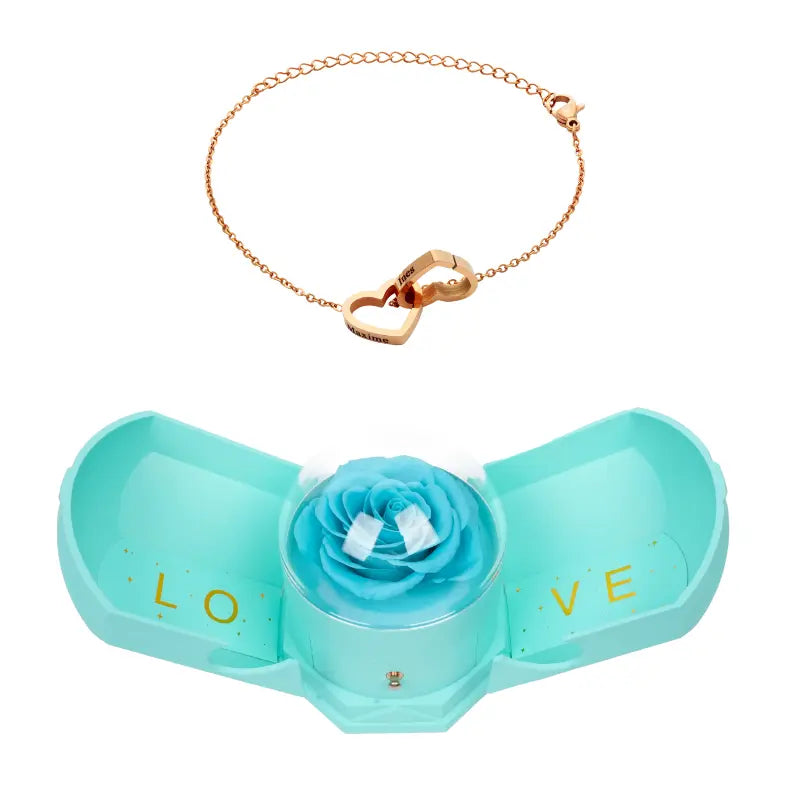 Harmonie Rose Éternelle Coffret with Gravé Bracelet