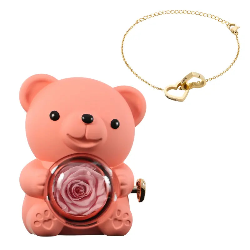 Ours Rose Éternelle with Gravé bracelet