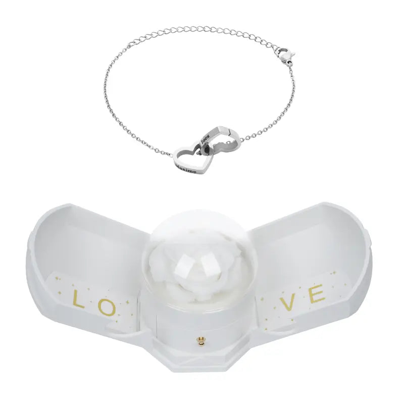 Harmonie Rose Éternelle Coffret with Gravé Bracelet