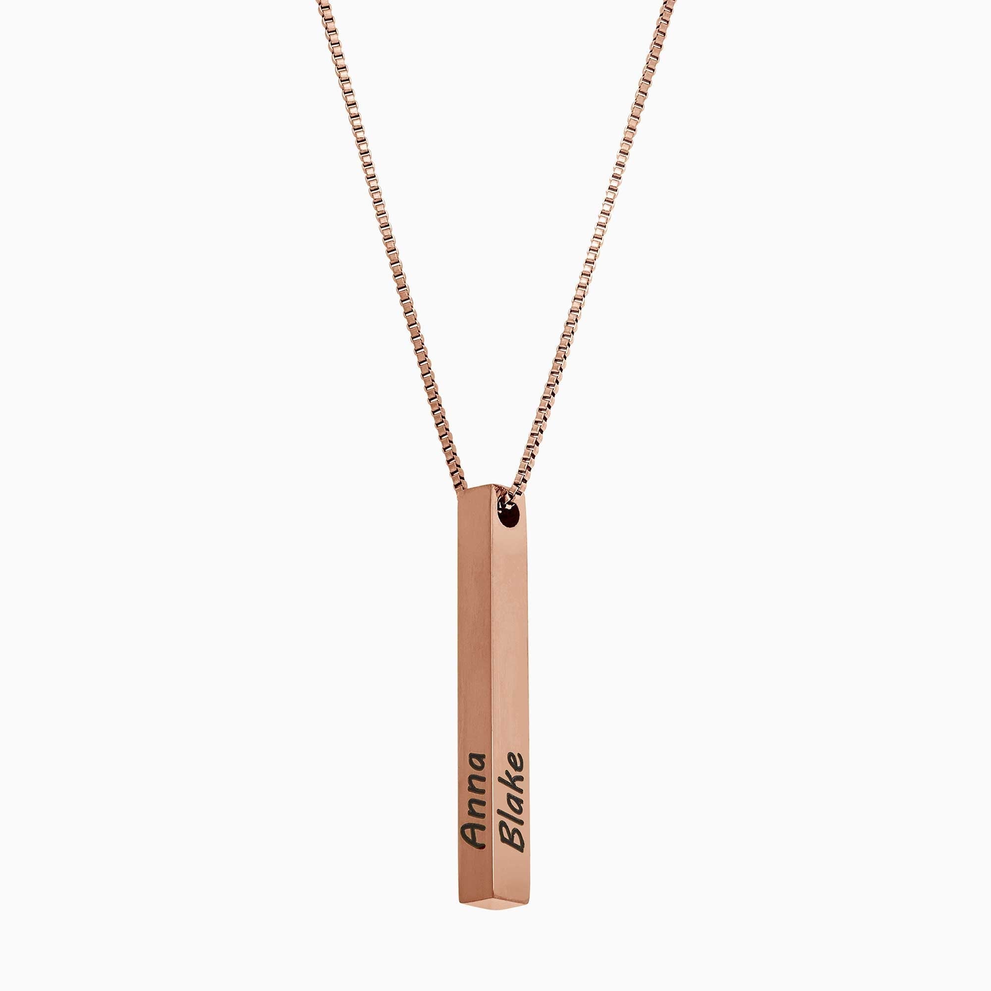 Necklace with pillar bar of musa