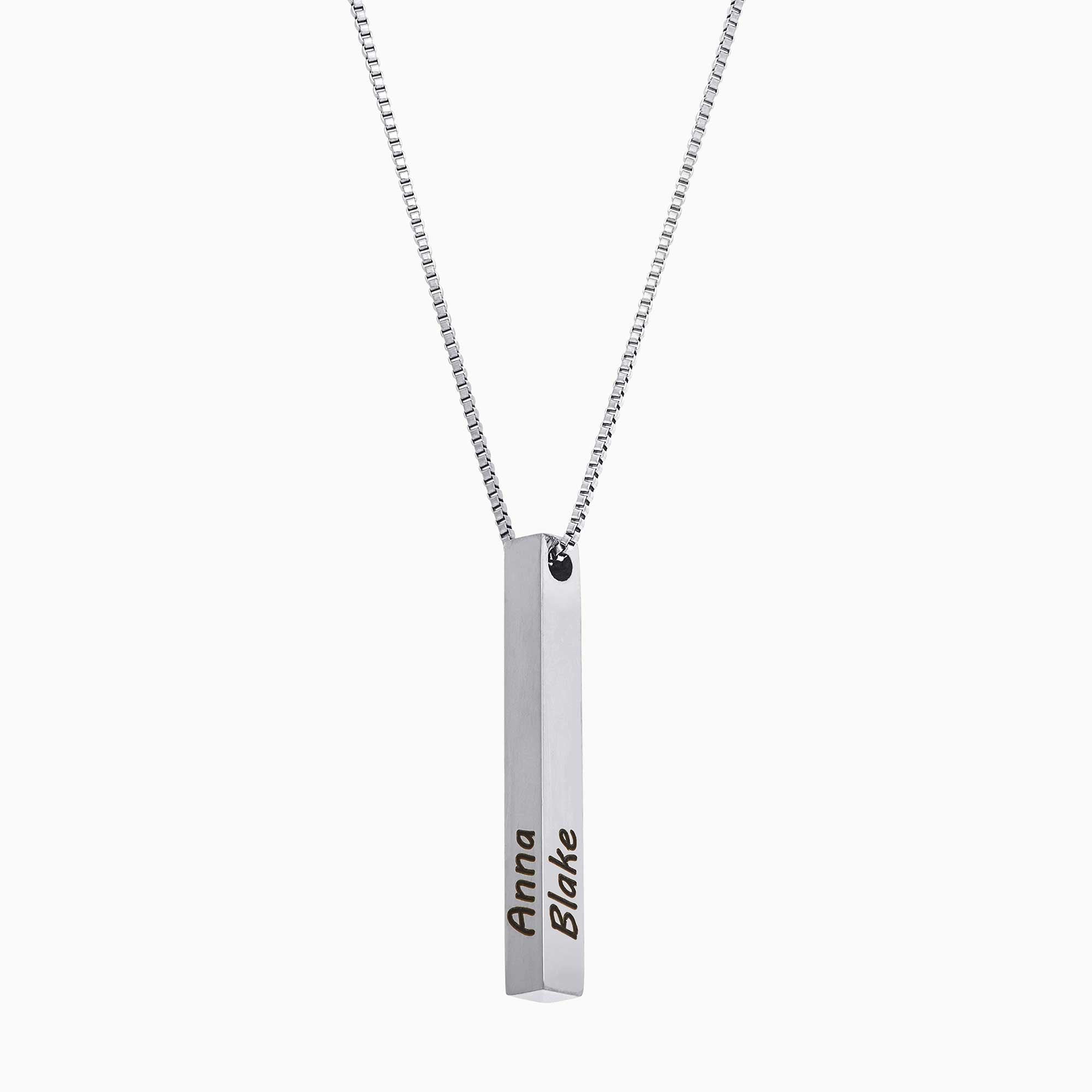 Necklace with pillar bar of musa