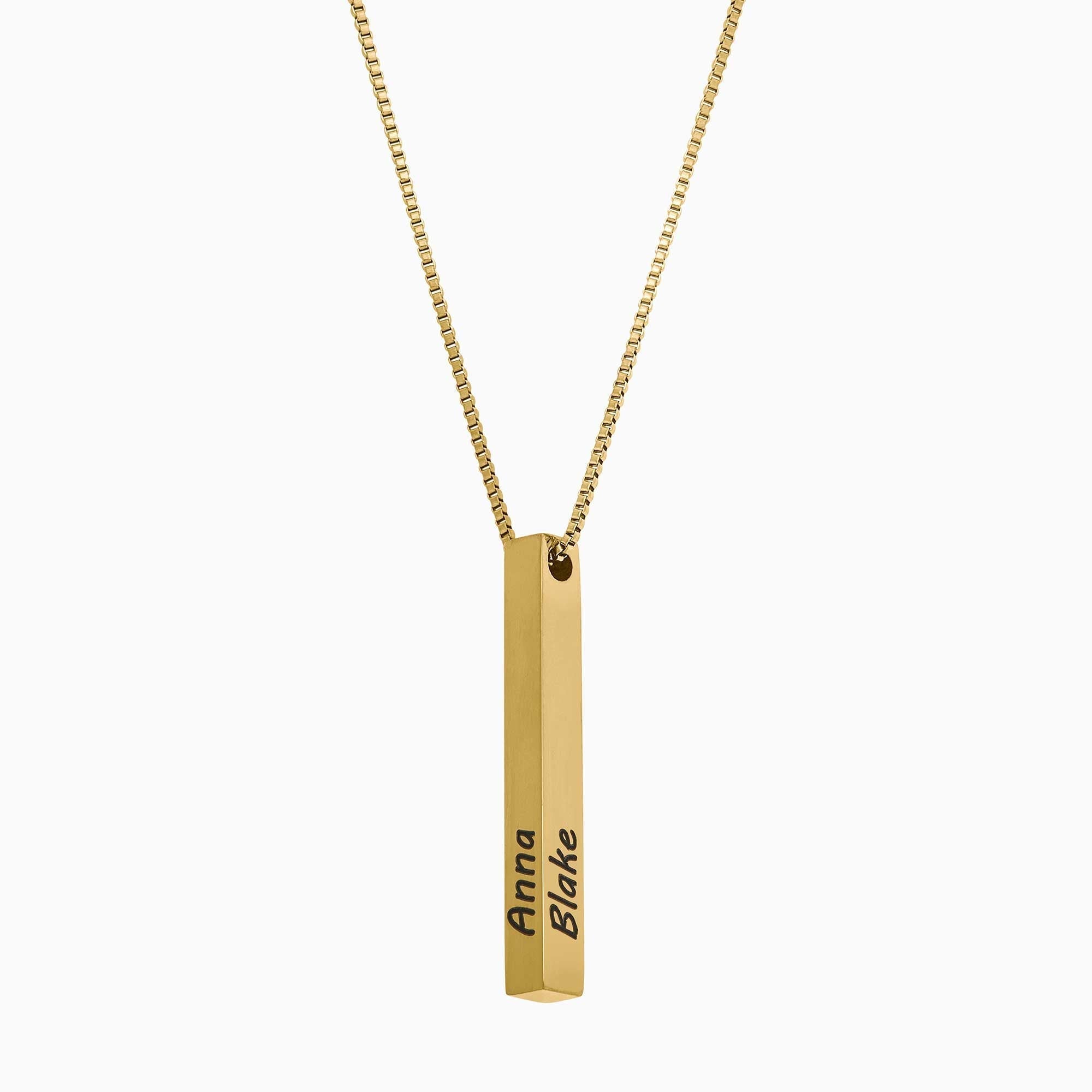 Necklace with pillar bar of musa