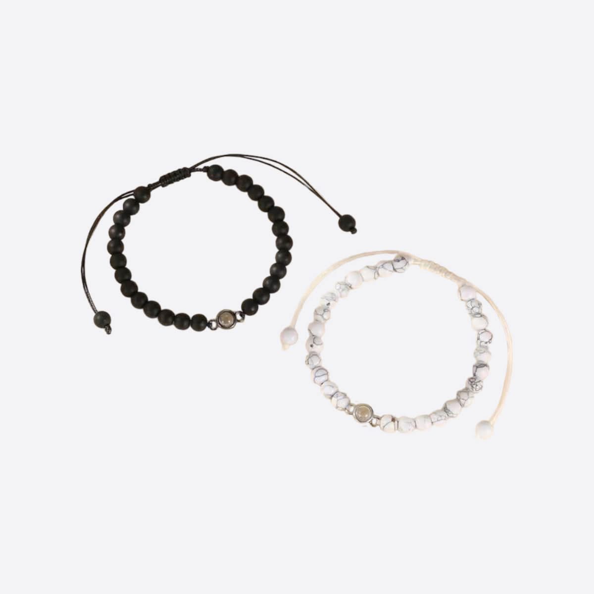 Photo and bead bracelet