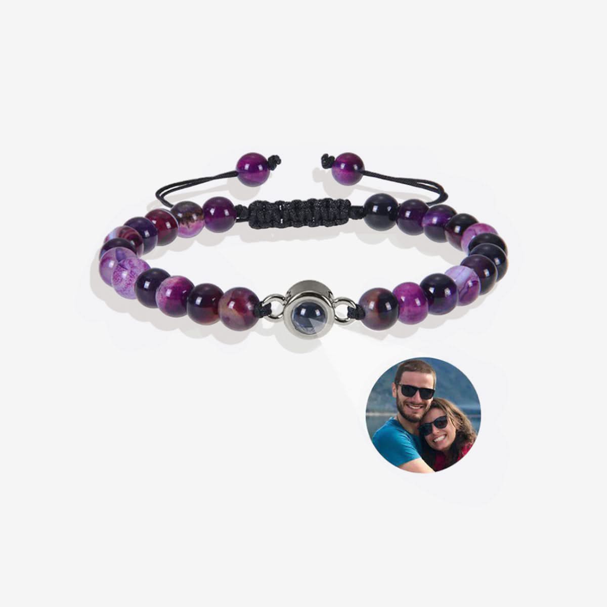 Photo and bead bracelet