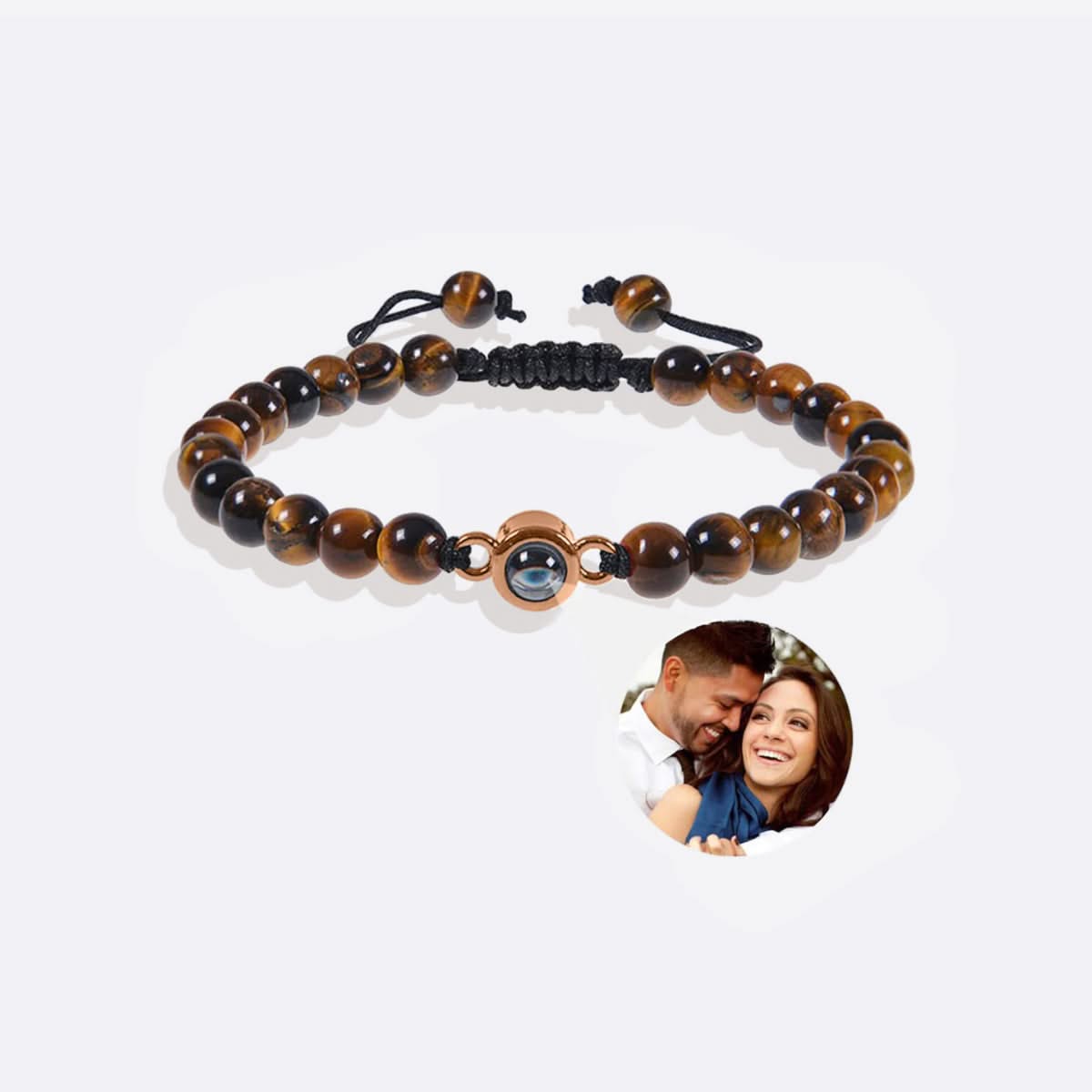 Photo and bead bracelet