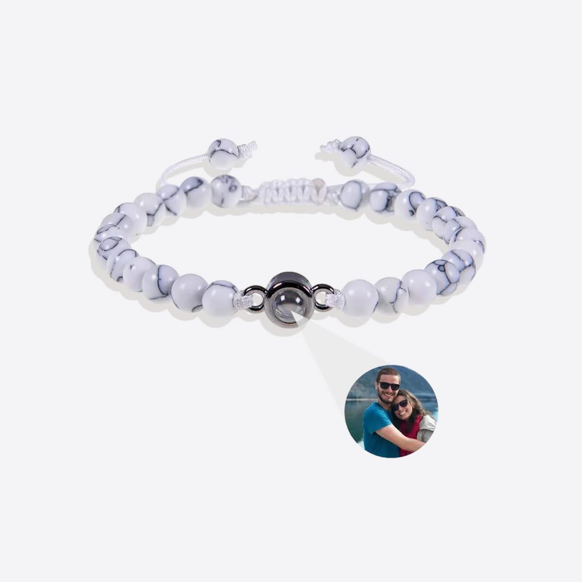 Photo and bead bracelet