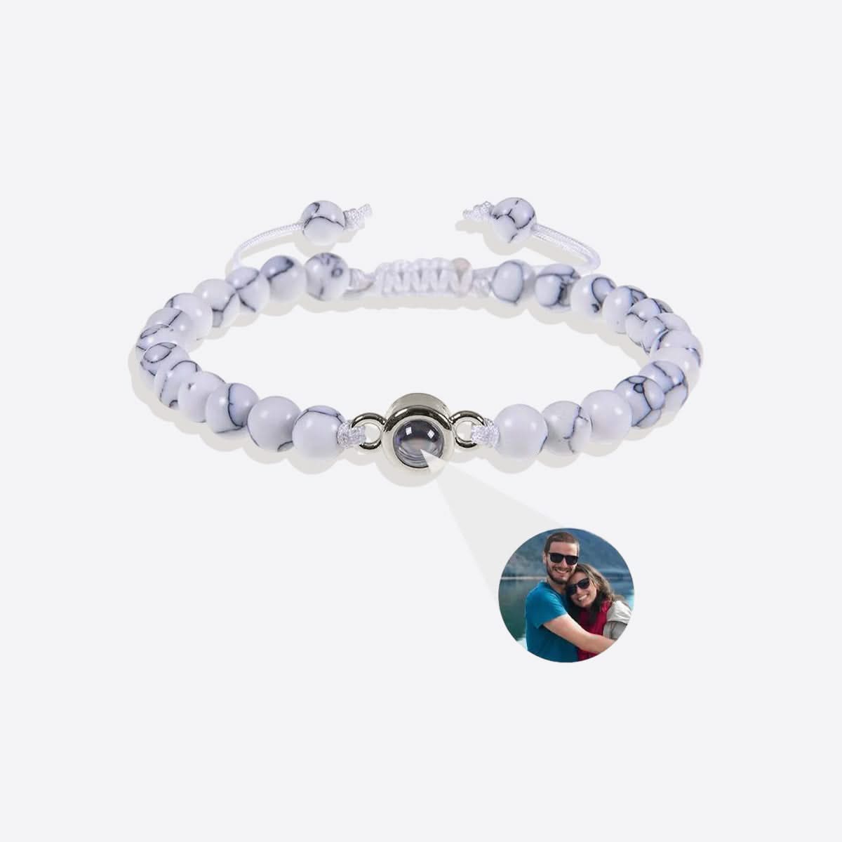Photo and bead bracelet