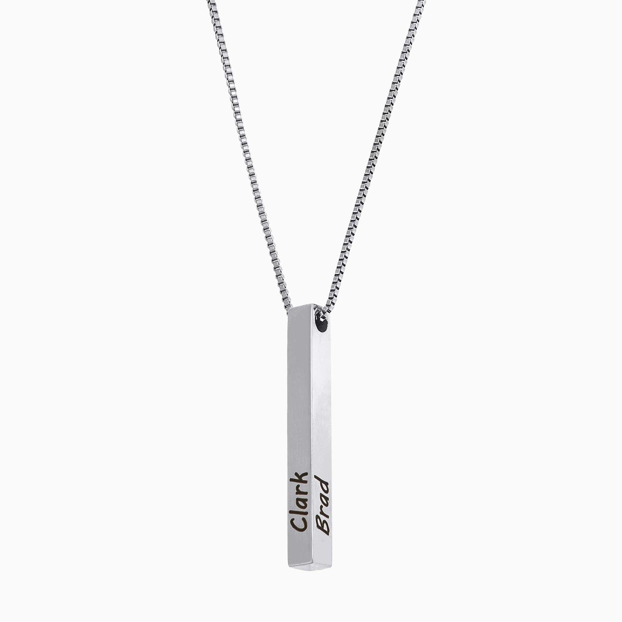 Necklace with pillar bar of musa