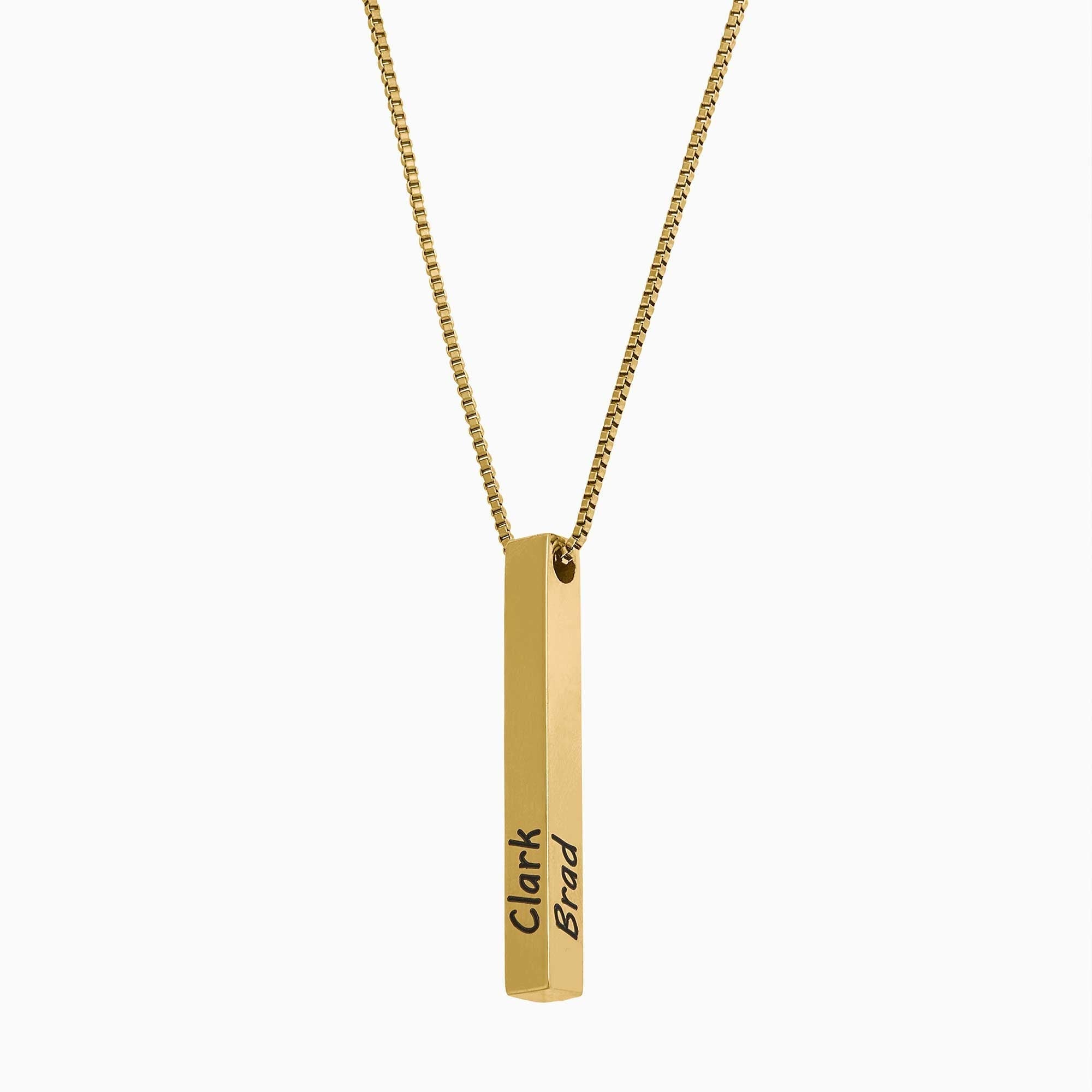Necklace with pillar bar of musa