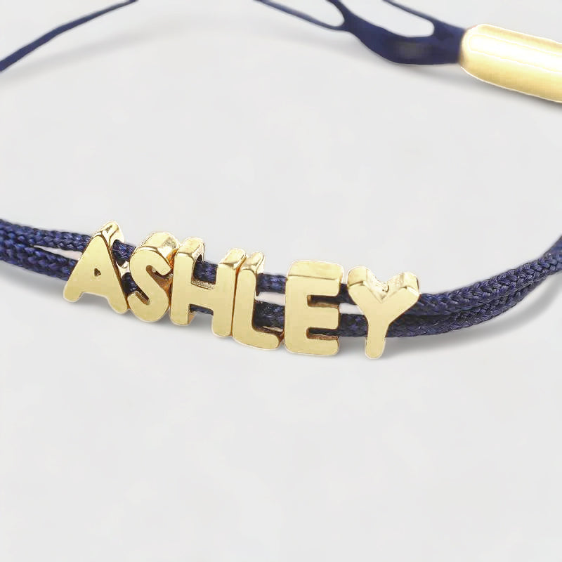 Braccialetto personalizzato con nome regolabile