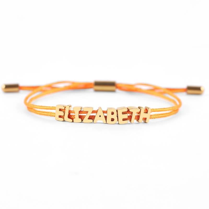 Braccialetto personalizzato con nome regolabile
