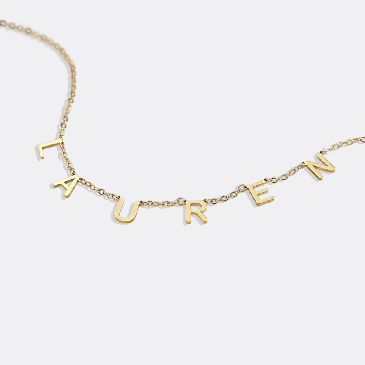 Necklace with name and custom letter
