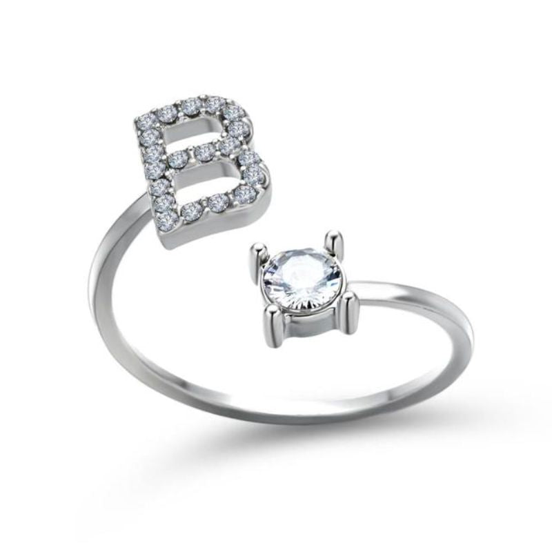 Coffret Amour Rose Éternelle with Initial Bague