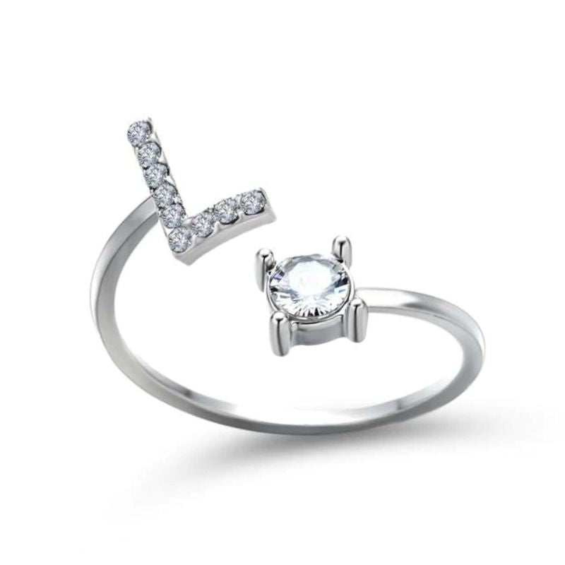 Our Rose Éternelle avec Bague Initiale
