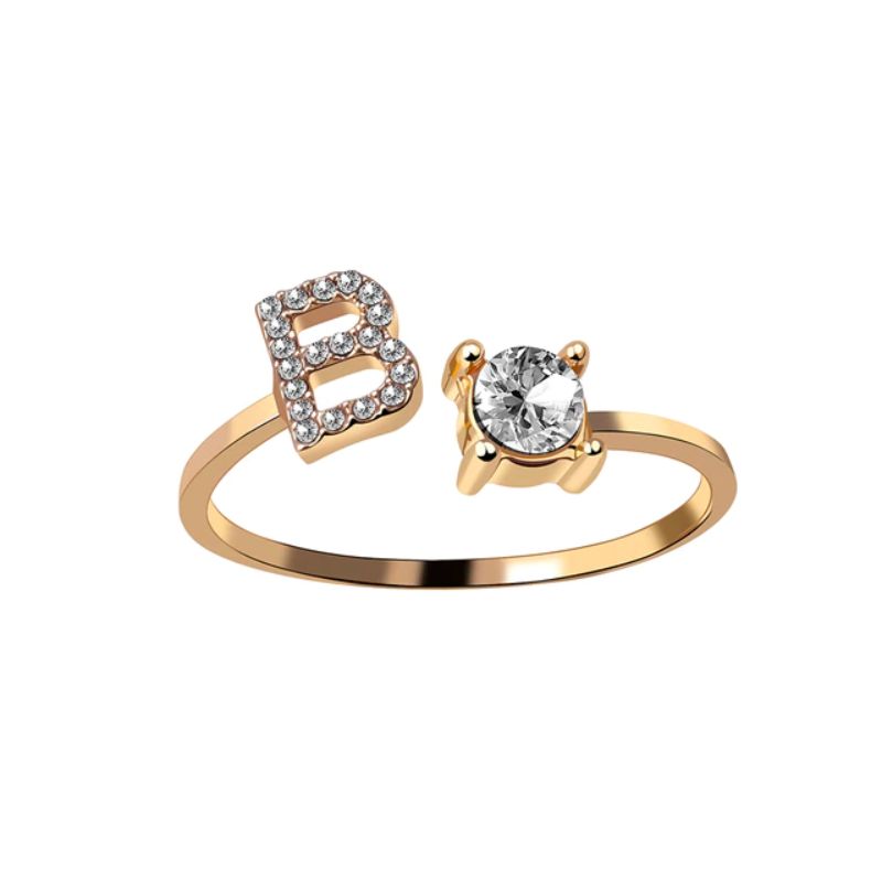 Our Rose Éternelle avec Bague Initiale
