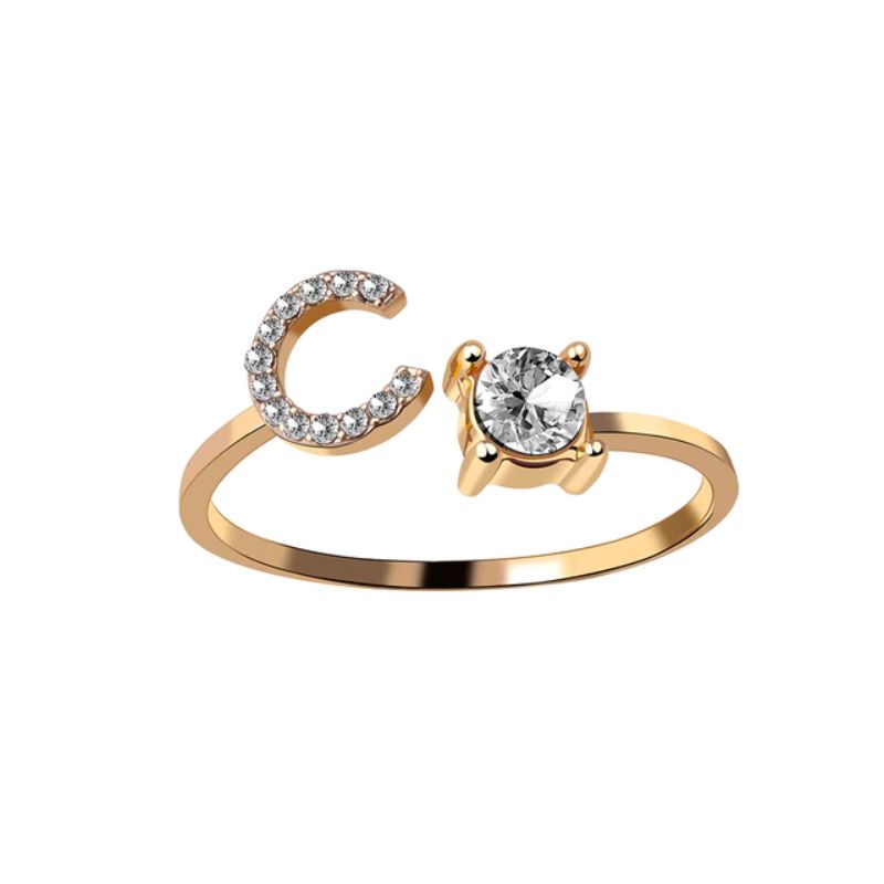 Our Rose Éternelle avec Bague Initiale