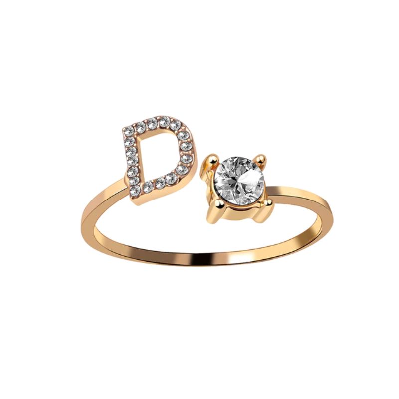 Our Rose Éternelle avec Bague Initiale