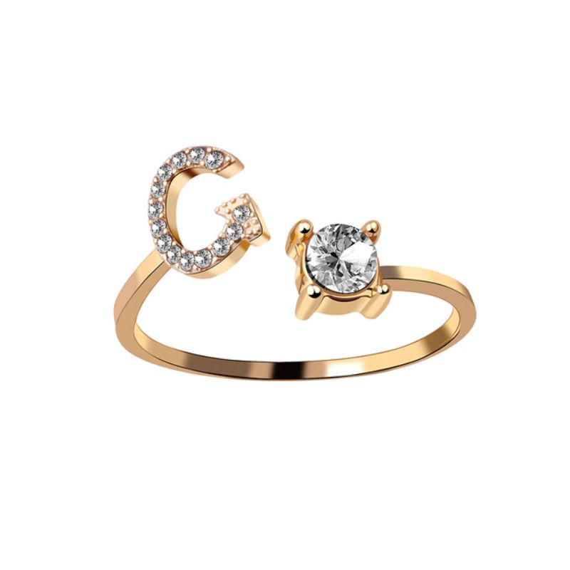 Our Rose Éternelle avec Bague Initiale