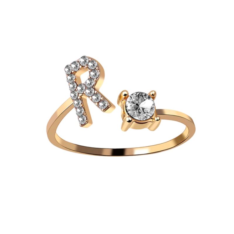Our Rose Éternelle avec Bague Initiale