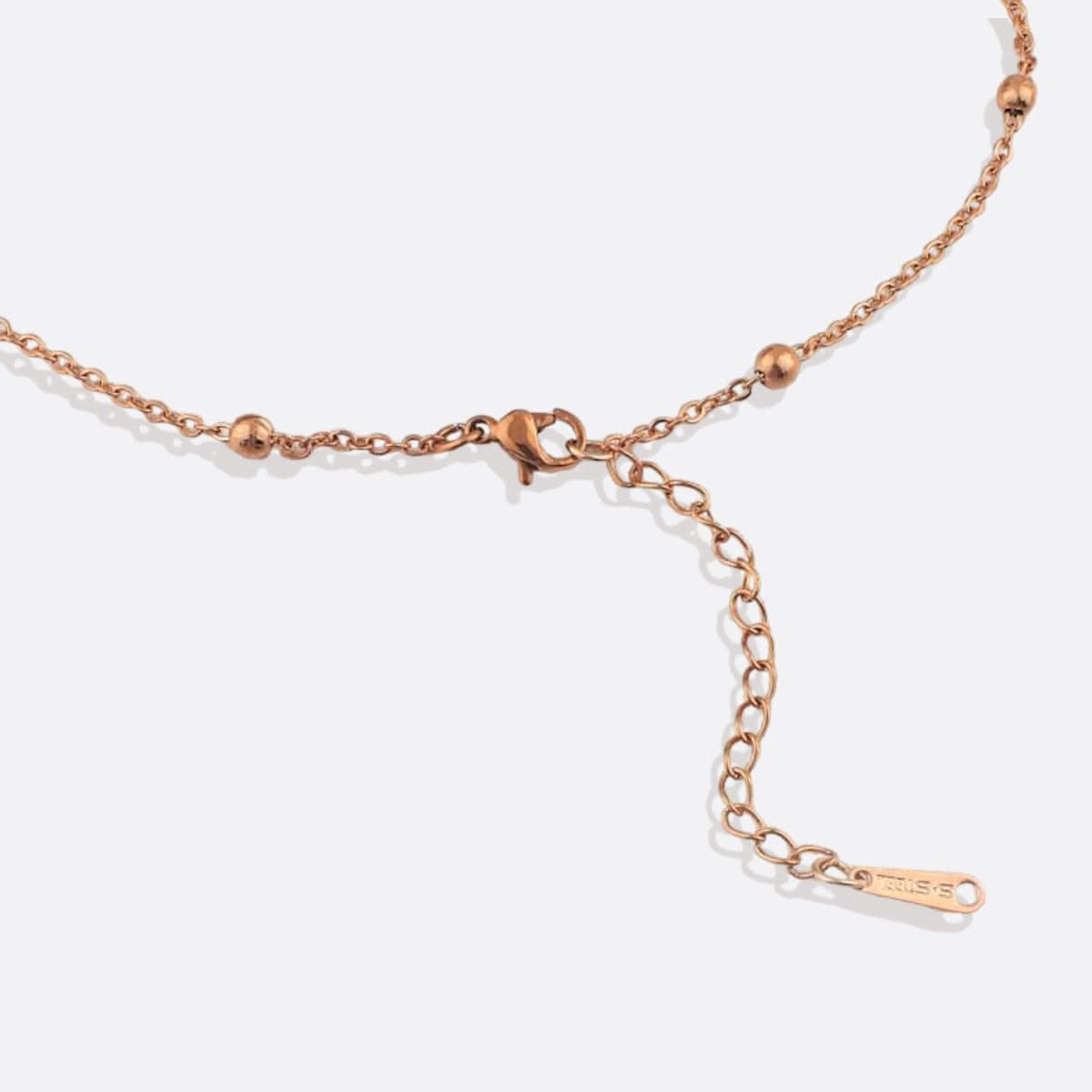 Initial and birthstone drop necklace