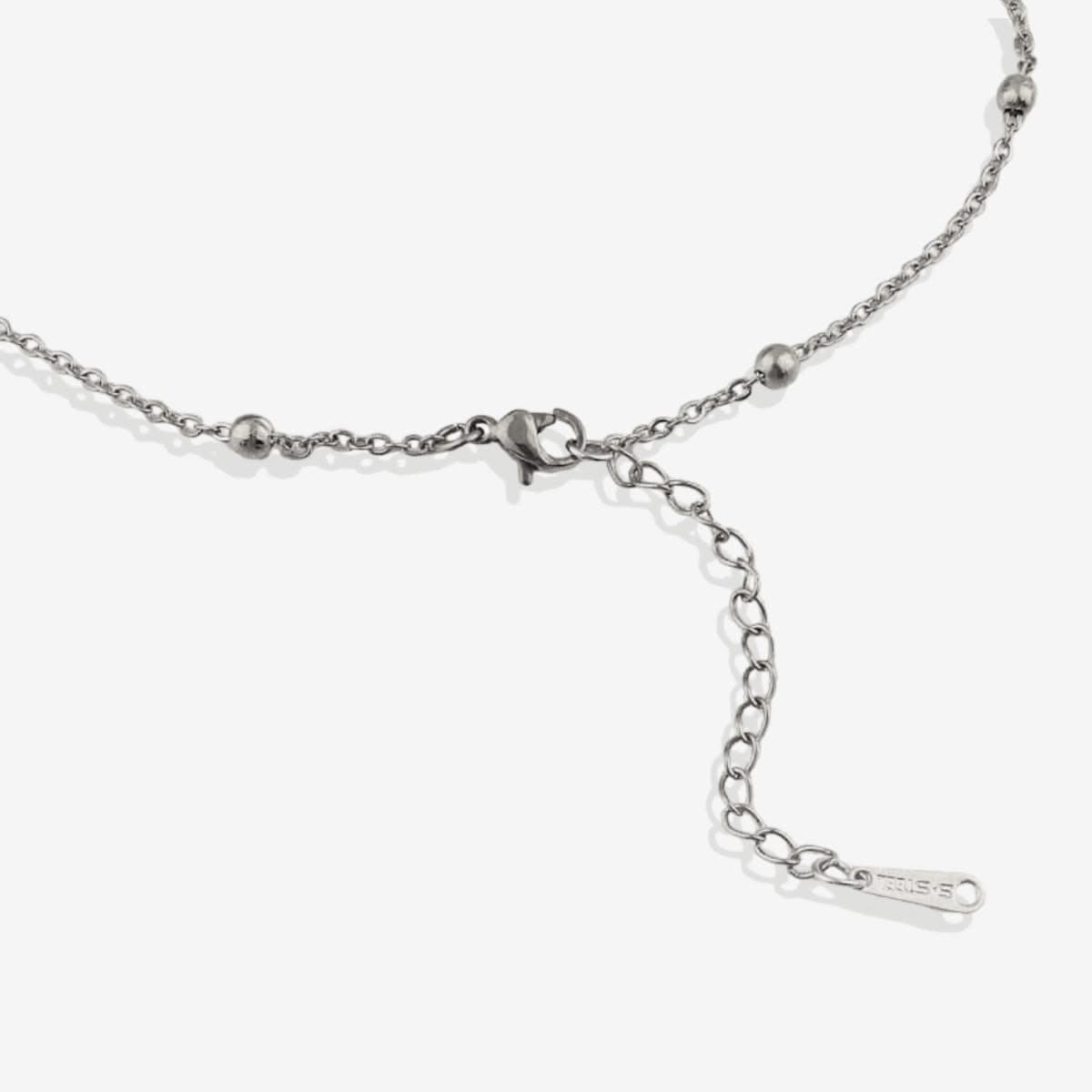 Initial and birthstone drop necklace