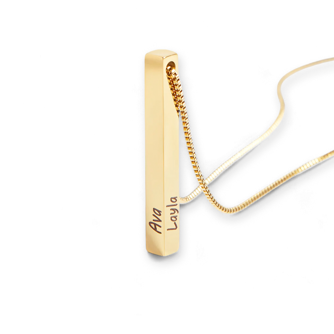 Necklace with pillar bar of musa