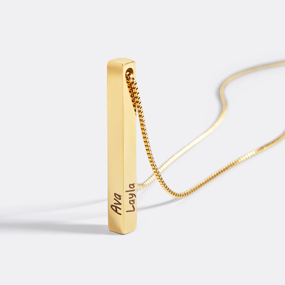 Necklace with pillar bar of musa