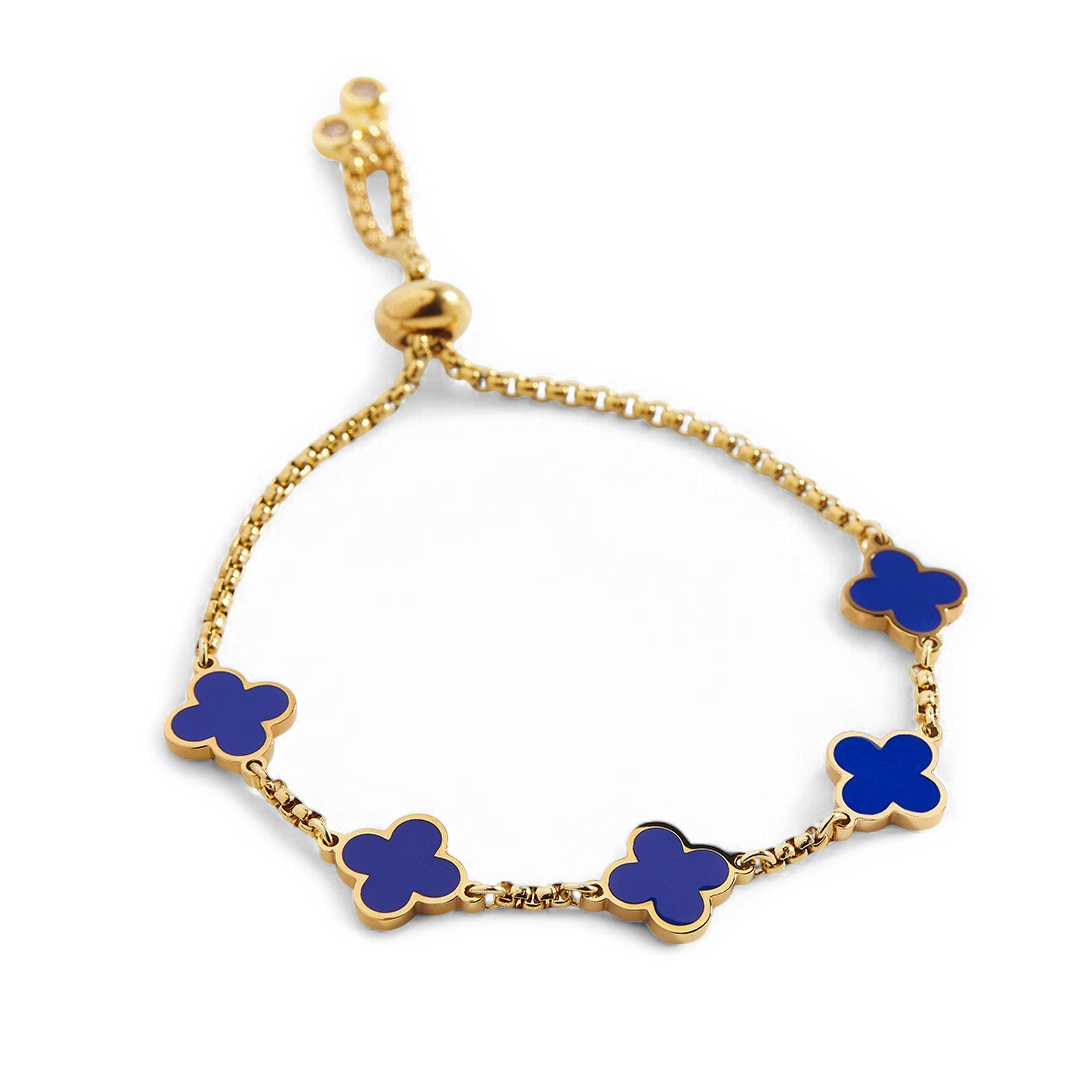 Clover enameled bracelet