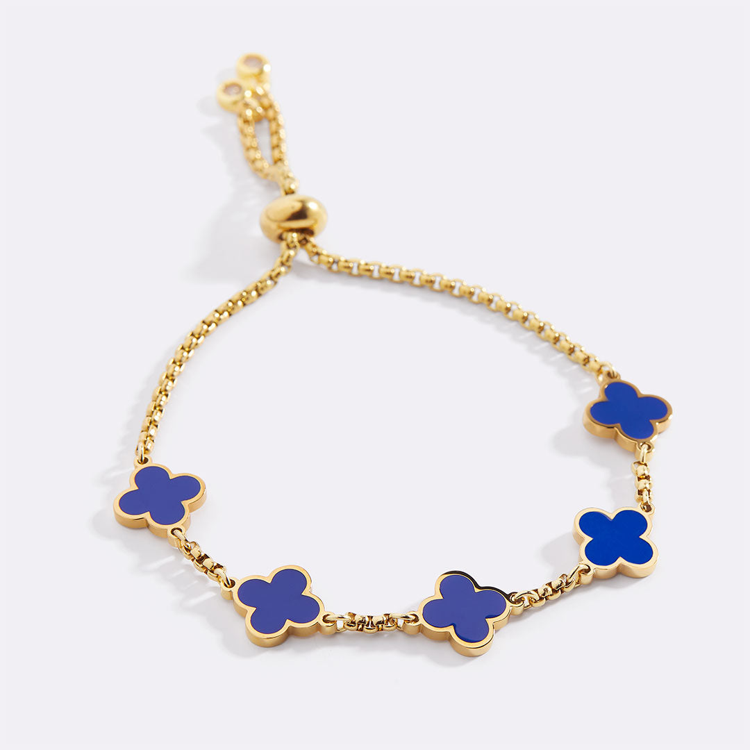 Clover enameled bracelet