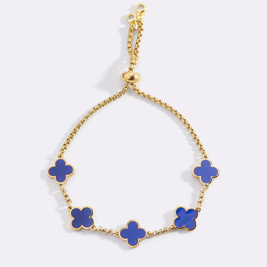Clover enameled bracelet