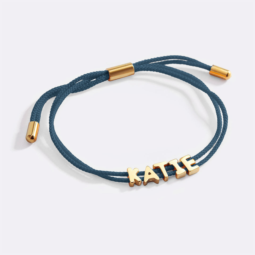 Braccialetto personalizzato con nome regolabile