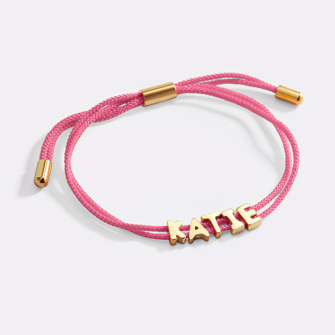Braccialetto personalizzato con nome regolabile