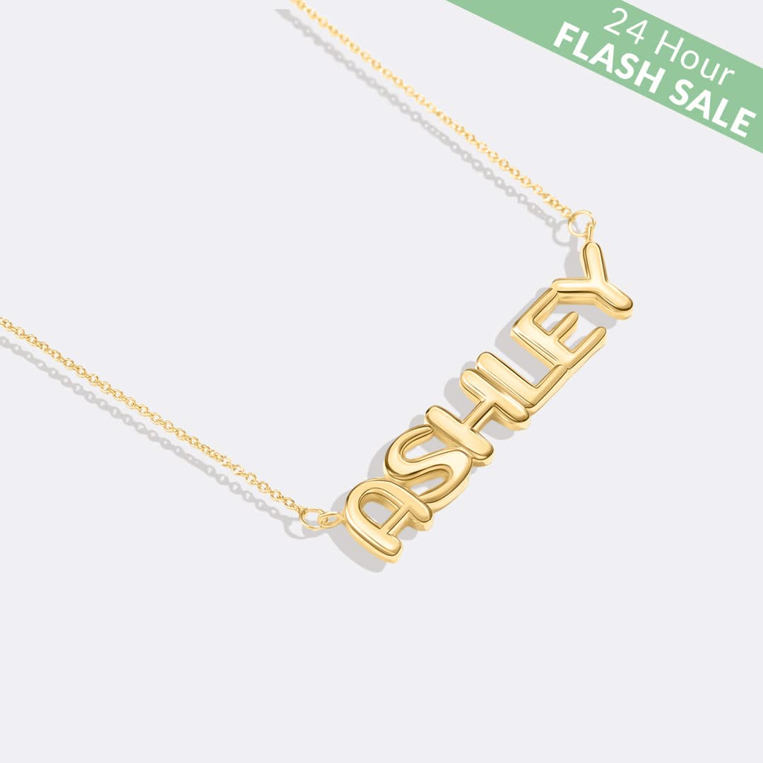 Name and balloon necklace