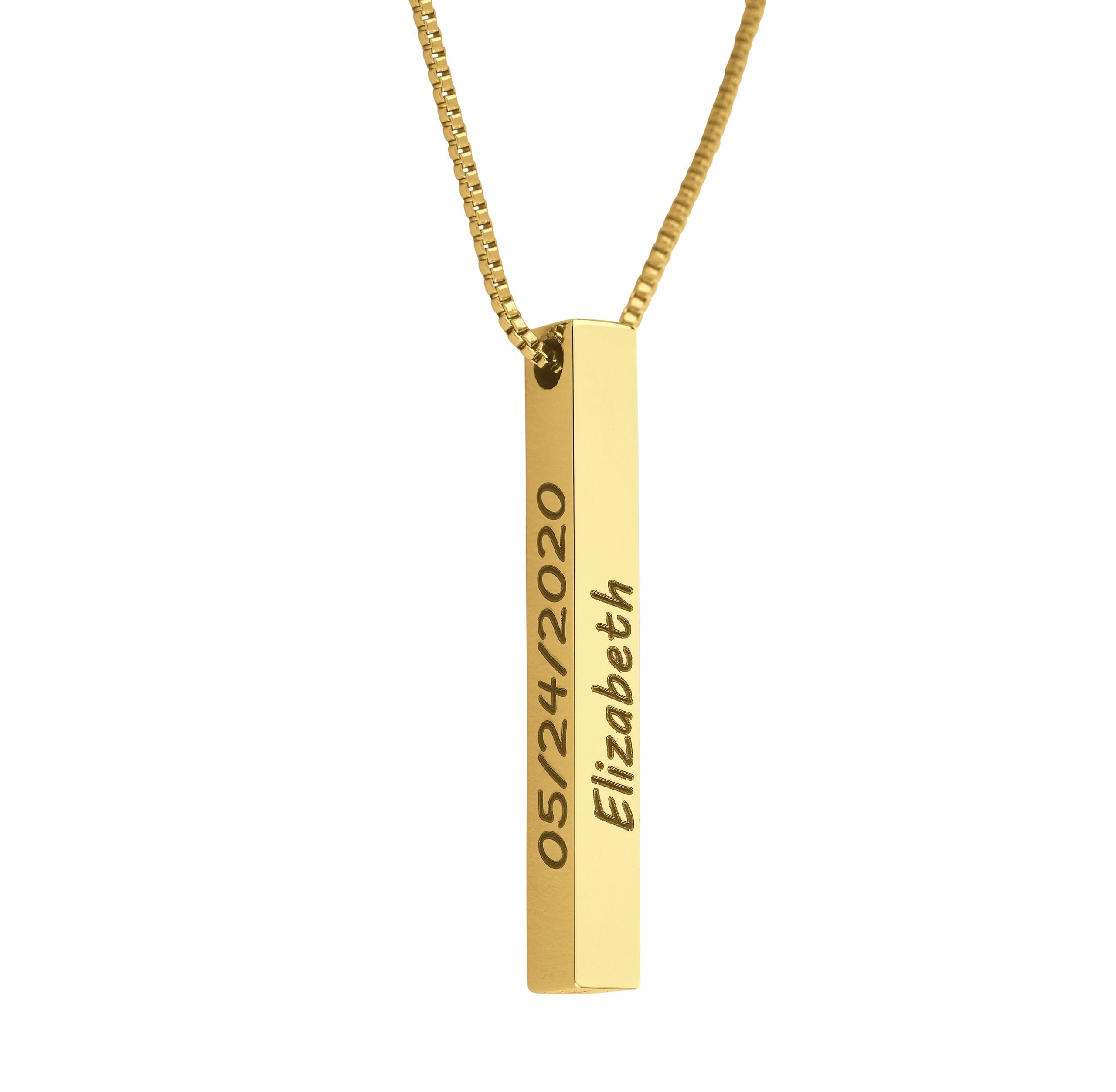 Necklace with pillar bar of musa