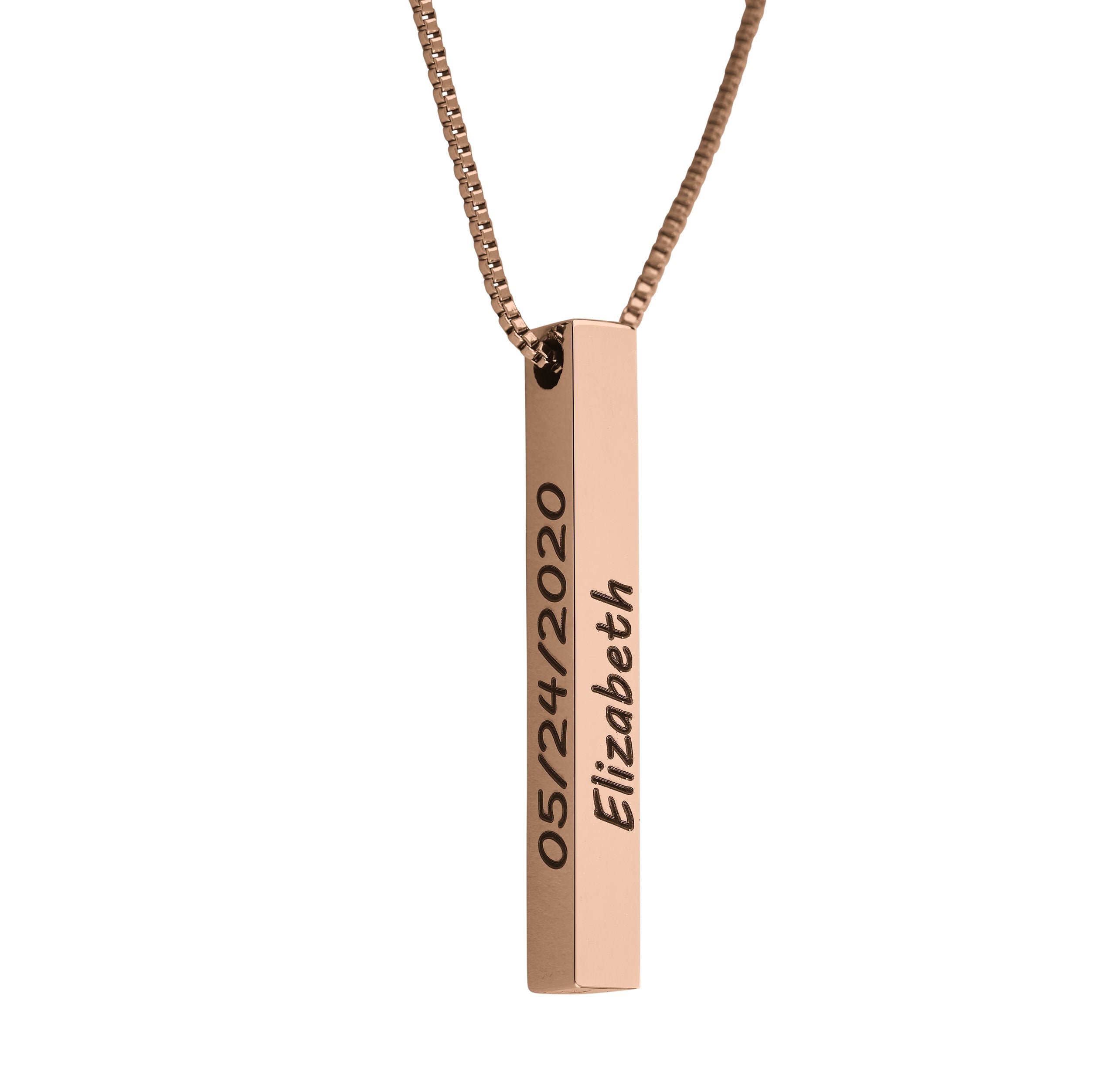 Necklace with pillar bar of musa
