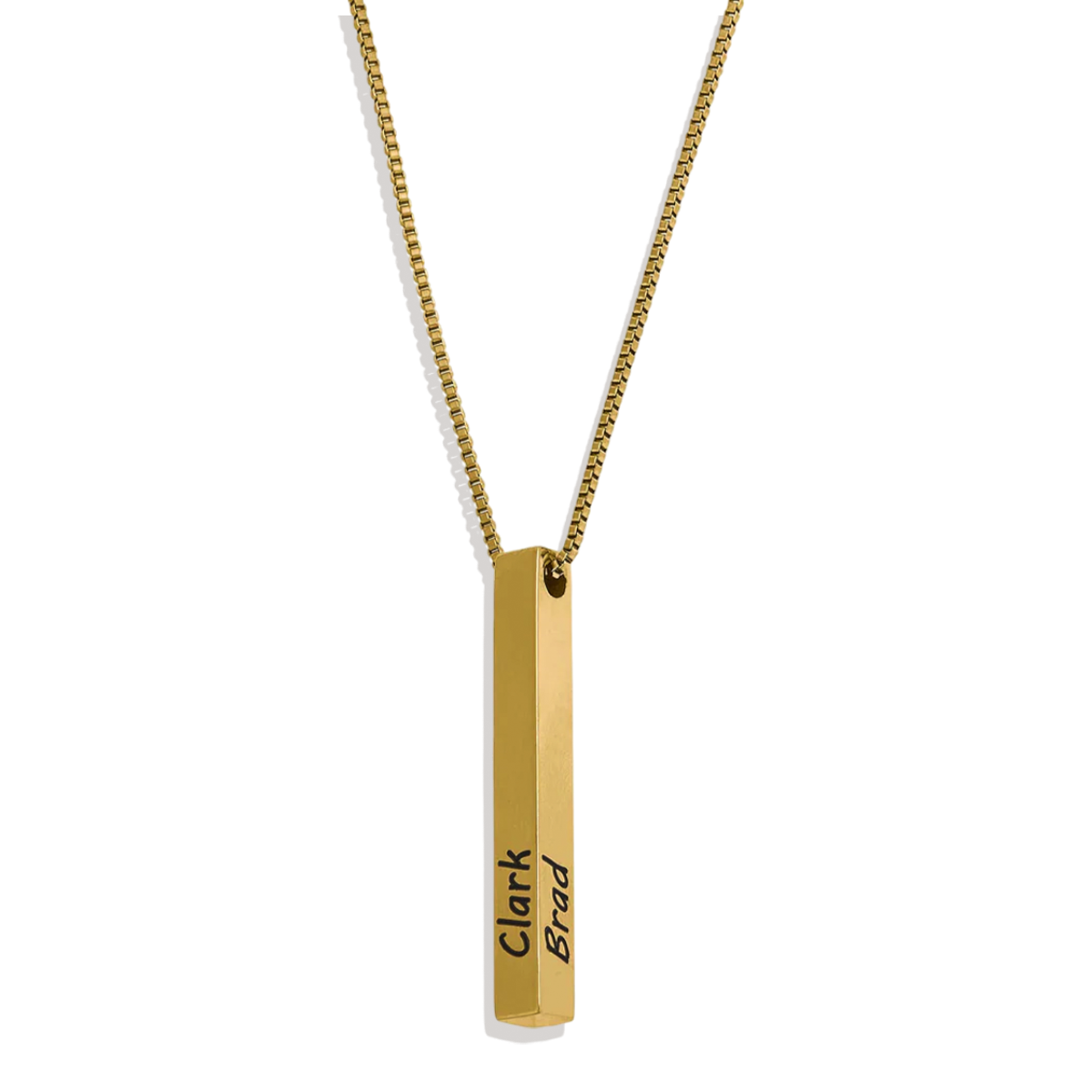 Necklace with pillar bar of musa