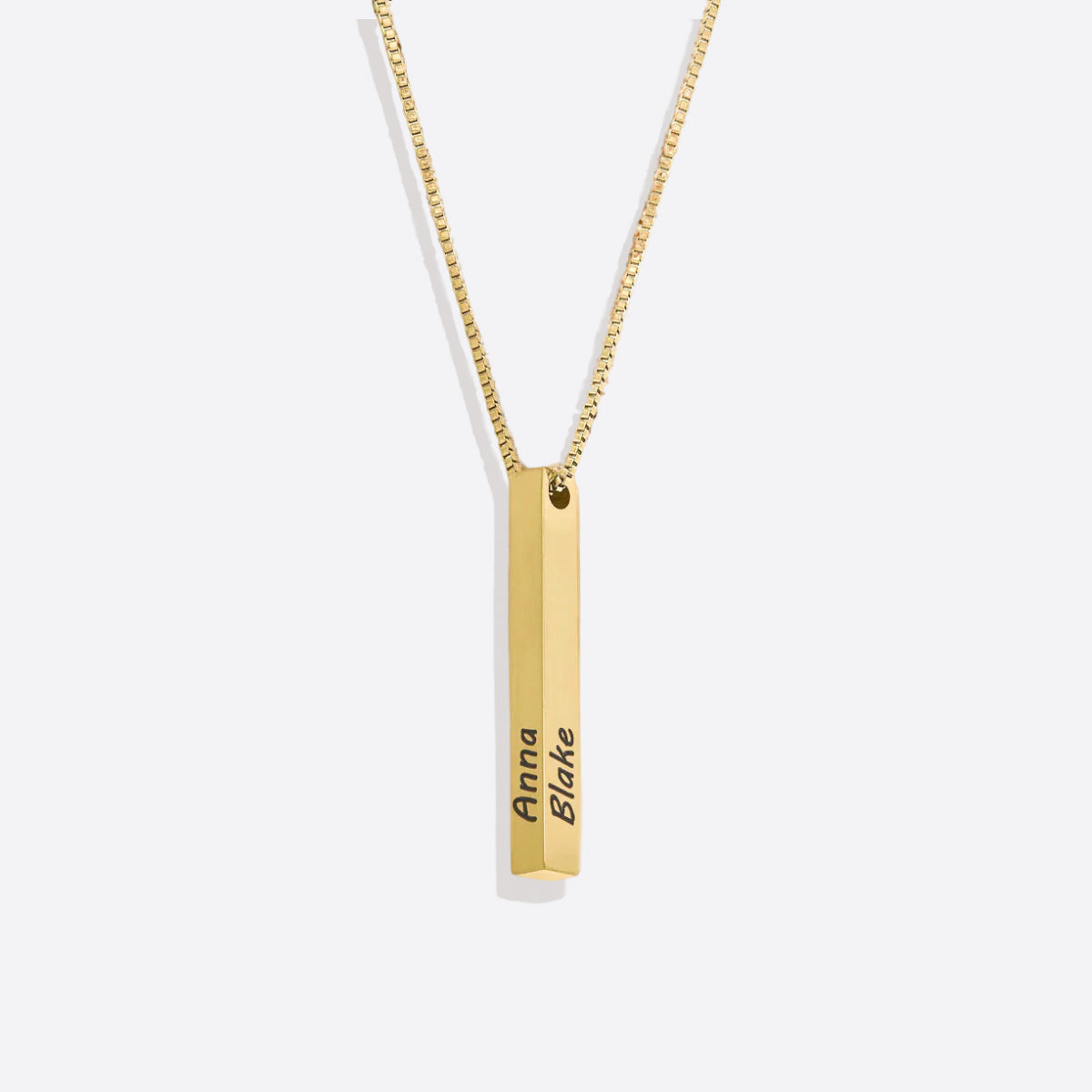 Necklace with pillar bar of musa
