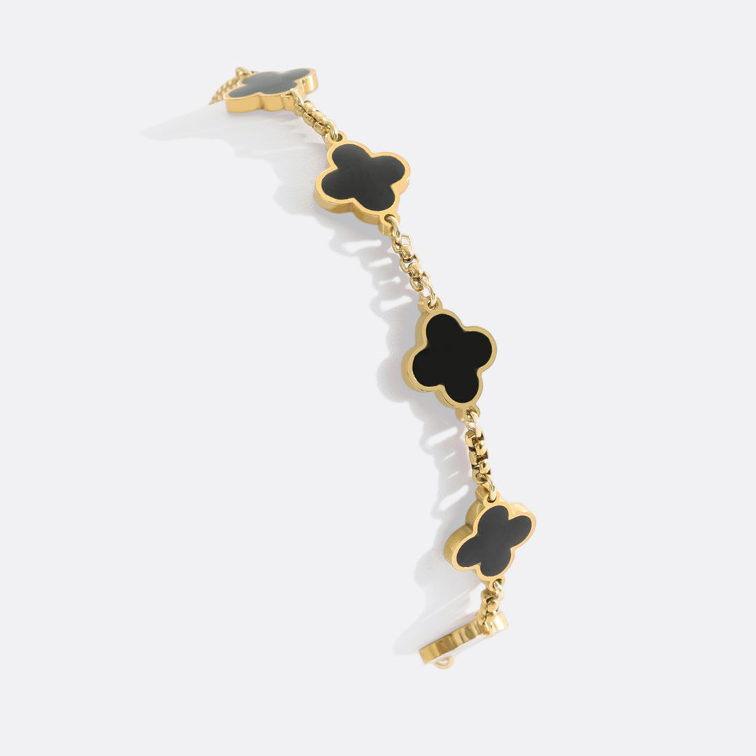 Clover enameled bracelet