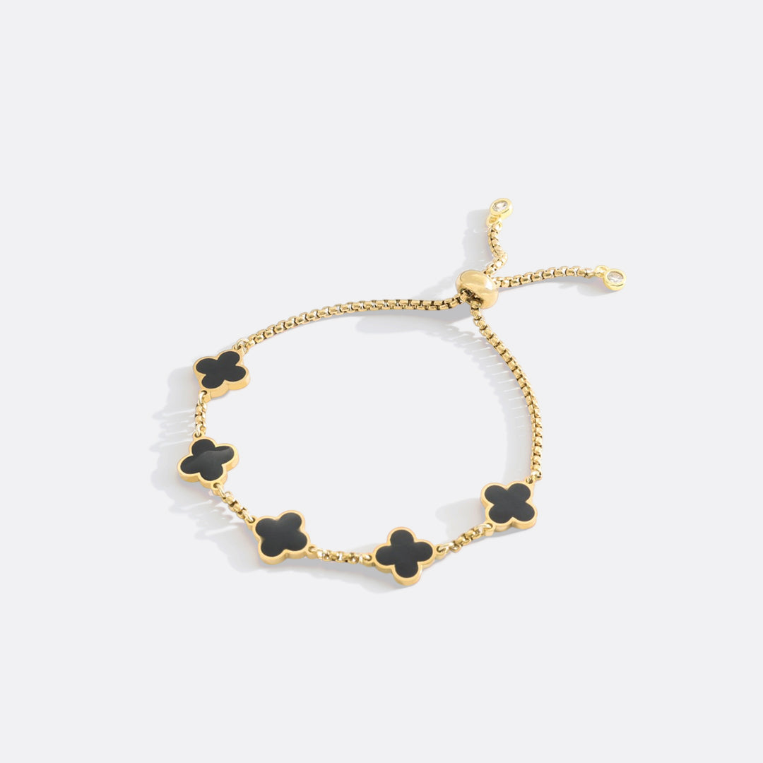 Clover enameled bracelet