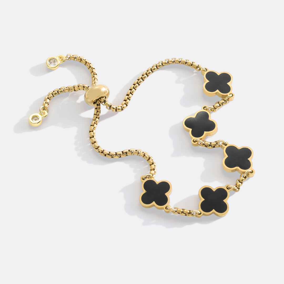 Clover enameled bracelet