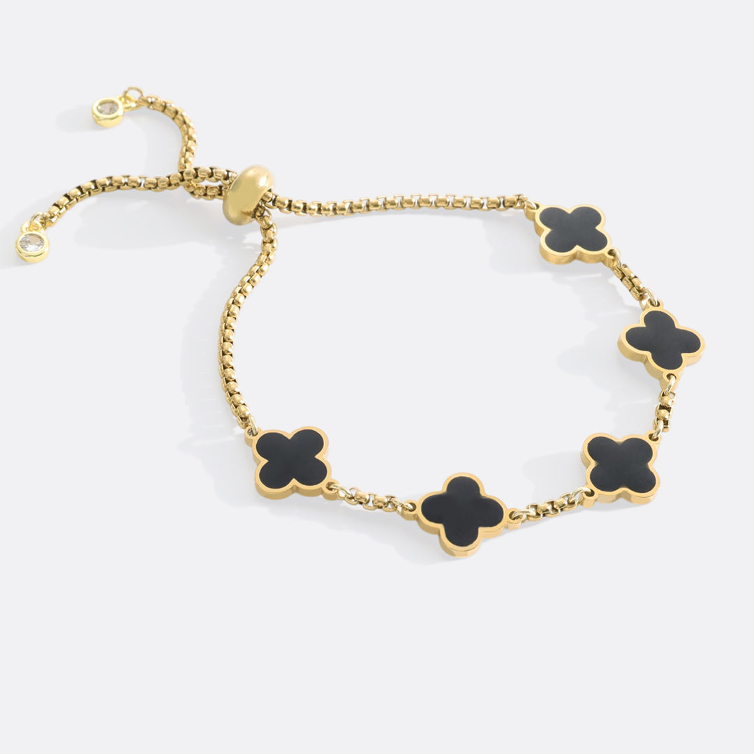 Clover enameled bracelet