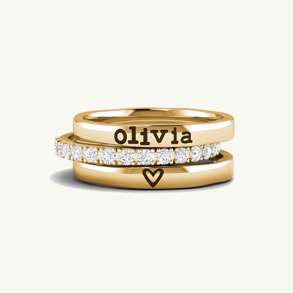 Anello under the name impilabili personalizzati